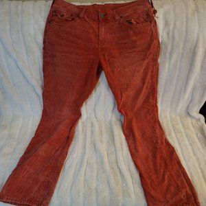 Mens Corduroy True Religion Jeans Size 38x32